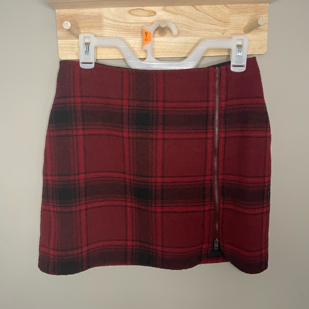 Plaid mini skirt